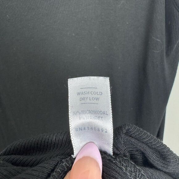 MARINE LAYER | Black Tank Style Maxi Dress with Ruffle Flare Women’s Size Small - Picture 10 of 11